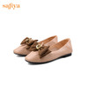 Safiya/索菲娅 莫奈的花园2023春季新款少女蝴蝶结软底羊皮单鞋 SF31112116 商品缩略图6