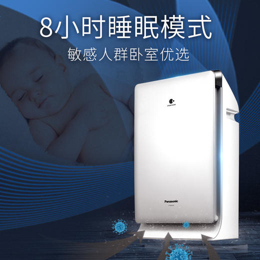 松下（Panasonic） 空气净化器家用 空气净化机 双重滤网除过敏原除雾霾卧室异味PM2.5 纳诺怡F-PXF35C-S 商品图2
