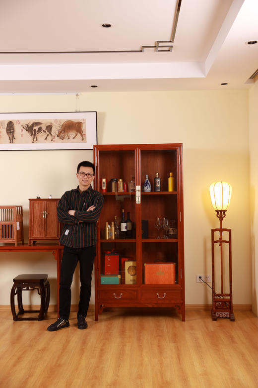 红桥红  家具严选  缅甸花梨（大果紫檀）【196明式玻璃展示柜】 商品图7