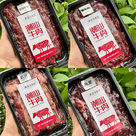 【到手20件】潮管家潮汕牛肉火锅套装 新鲜原切牛雪花吊龙嫩肉生牛小排 柔嫩鲜美 软嫩无渣