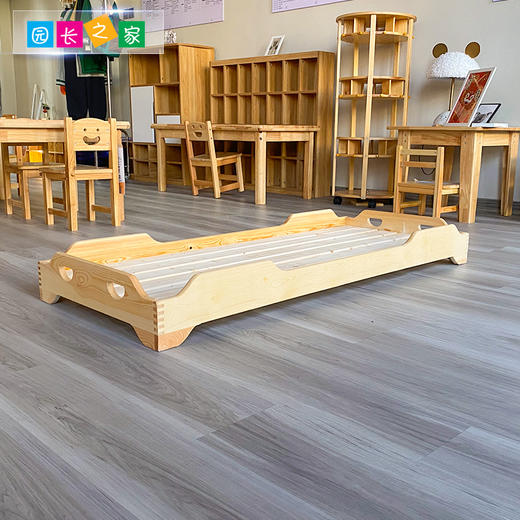 幼儿园实木午睡床 商品图2