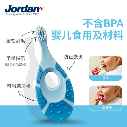 挪威Jordan婴幼儿儿童软毛牙刷宝宝牙刷 0-2岁（颜色随机） 商品图6