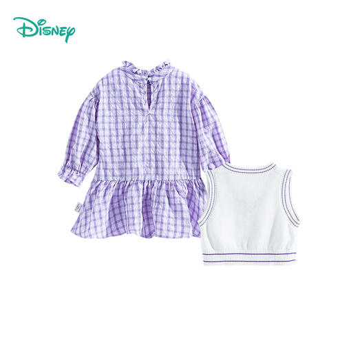 【商场同款】迪士尼童装女童套装连衣裙针织马甲春秋洋气黛西小清新潮搭两件套221DQ0109 商品图7