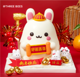 大展宏兔（新年重磅推荐，能砸开金元财宝，超大只兔子，8寸适合6-10人食用）（春节）