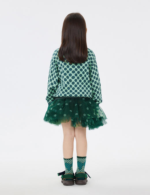 JNBY   23年春款  纯棉波点图案短款开襟毛衫  1N1311540 商品图5