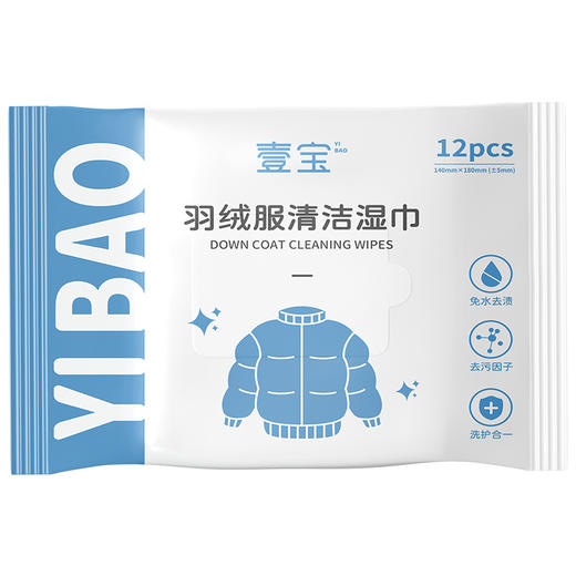羽绒服湿巾清洁去污免洗衣物湿巾羽绒服专用清洁湿巾10包优惠装 商品图4