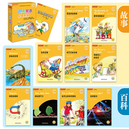 阳光英语分级阅读小学(可点读)(每盒10本读物+1本指导)(扫码听音频) 商品图9