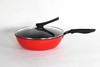 【中欧班列精选】DLL德国圆煎锅 原装进口钛鑫KACHING原石不粘煎锅28cm炫彩系列煎炒两用 黑红两色 商品缩略图2