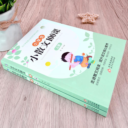 小学生小散文100课  适合小学生的小散文（上下册） 商品图1