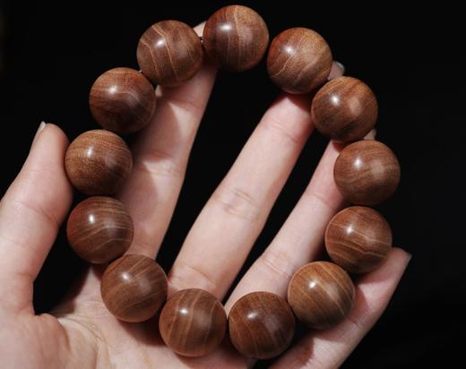 【青山特惠】1.8*13颗黑肉横纹印度迈索尔正区老山檀手串 L2 商品图5