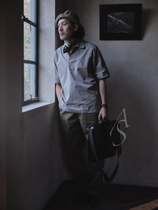 MHL 男士草绿色/黑色松紧腰棉质长裤 商品图10