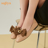 Safiya/索菲娅 莫奈的花园2023春季新款少女蝴蝶结软底羊皮单鞋 SF31112116 商品缩略图0