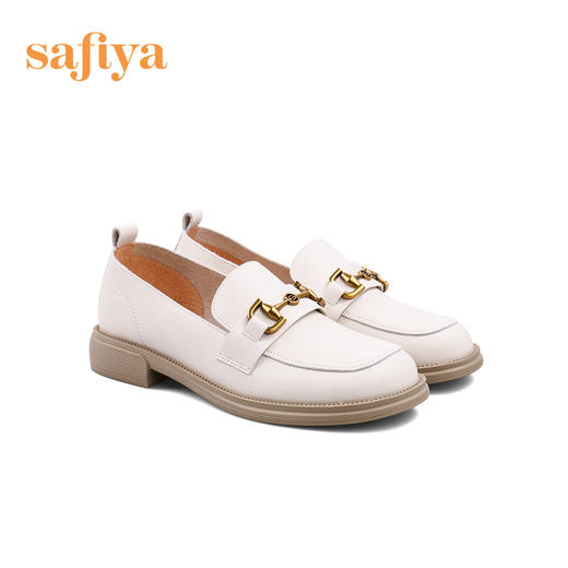 Safiya/索菲娅 英伦学院风2023春季新款软底一脚蹬复古JK小皮鞋 SF31112048/SF33112048 商品图7