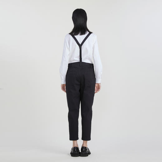 谜底长裤女2023春季新款简约百搭可拆卸背带休闲裤女231MK0161 商品图2