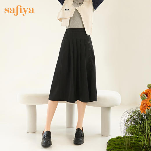 【新春秒杀】Safiya/索菲娅 英伦学院风2023年新款软皮一脚蹬厚底JK小皮鞋 SF31112023 商品图4