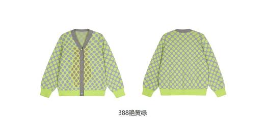 JNBY   23年春款  纯棉波点图案短款开襟毛衫  1N1311540 商品图10
