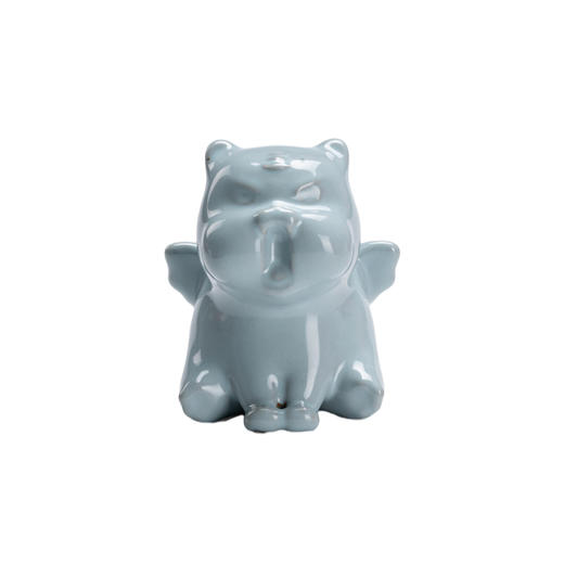 汝窑茶宠  汝山明生肖虎香插摆件汝窑茶宠 商品图1