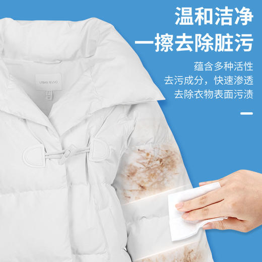 羽绒服湿巾清洁去污免洗衣物湿巾羽绒服专用清洁湿巾10包优惠装 商品图2