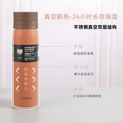 【6F】日本TIGER虎牌保温杯超轻款304不锈钢商务便携泡茶滤网杯MCY-K035/050/060 商品图1