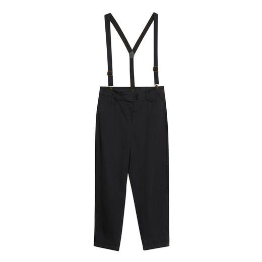 谜底长裤女2023春季新款简约百搭可拆卸背带休闲裤女231MK0161 商品图4