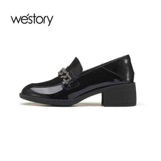 westory2023春季新款厚底英伦乐福鞋女55871 商品图1
