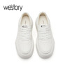 westory2023年春季新款真皮增高厚底低帮小白鞋百搭透气板鞋55691 商品缩略图2