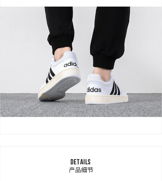 阿迪达斯 （adidas）男鞋板鞋男 2022冬季新款运动鞋耐磨轻便皮面小白鞋低帮休闲鞋男 GY5434 商品图1