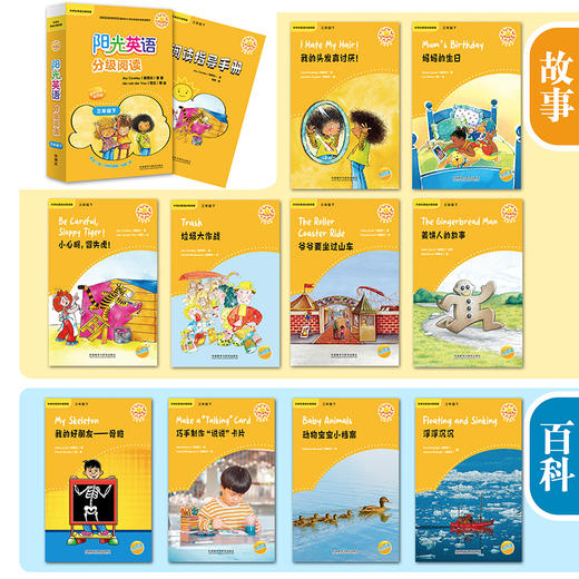 阳光英语分级阅读小学(可点读)(每盒10本读物+1本指导)(扫码听音频) 商品图6