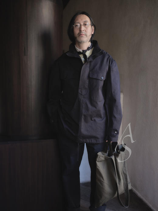 MHL 男士黑色/白色棉质套头夹克 商品图1