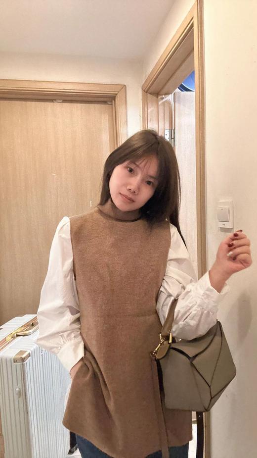 Theory羊毛羊绒高领针织背心女款 商品图13