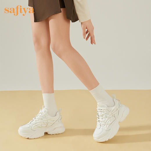 【新春秒杀】Safiya/索菲娅 网红炸街2023年游艇太空厚底运动休闲老爹鞋 SF31112071 商品图4