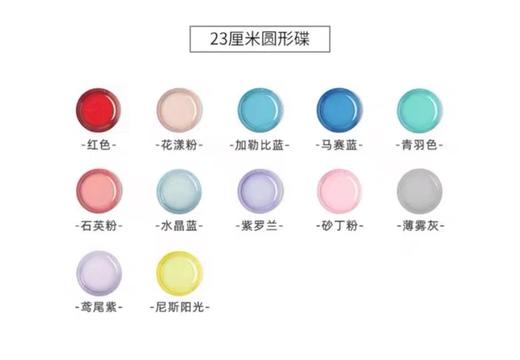 【6F】酷彩23厘米圆形盘 商品图1