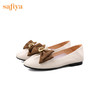 Safiya/索菲娅 莫奈的花园2023春季新款少女蝴蝶结软底羊皮单鞋 SF31112116 商品缩略图7