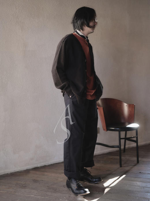 MHL 男士草绿色/黑色松紧腰棉质长裤 商品图5