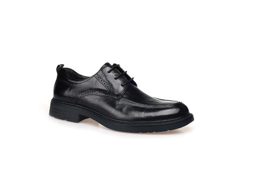 豪麟名鞋奥莱迪嘉男装胎牛皮革正装皮鞋DJBDO31MP201黑色 原价1960元 商品图0