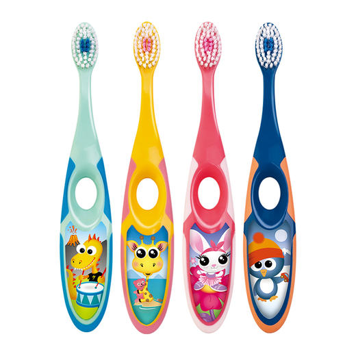 挪威Jordan 牙刷幼儿童宝宝软毛训练护齿乳牙牙刷宝宝 3-5岁 （颜色随机发） 商品图2