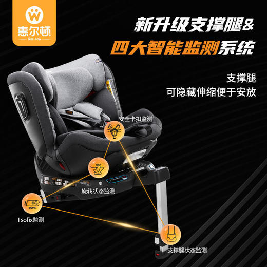惠尔顿智转pro儿童安全座椅宝宝座椅 pro智能版 商品图5