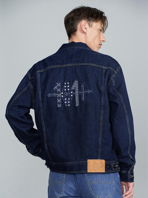 Lee商场同款101+22秋冬新品蓝色男牛仔夹克外套LMT002705100-761 商品图1