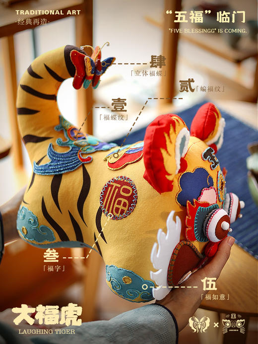 【迎新年大福虎】布老虎的Plus版，这也太大太可爱了吧！！ 商品图3