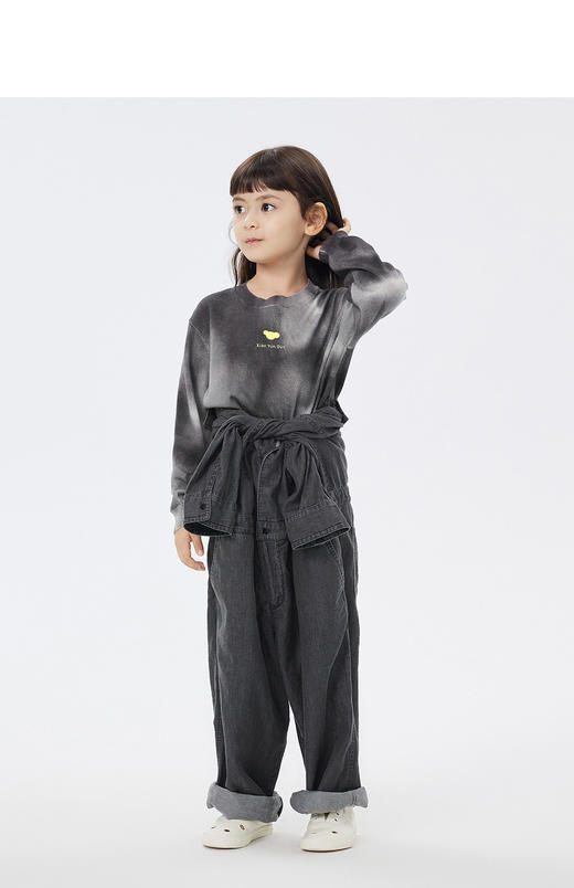 JNBY   22年春款  扎染工艺精梳棉长袖套头毛衫  1N1311790 商品图0