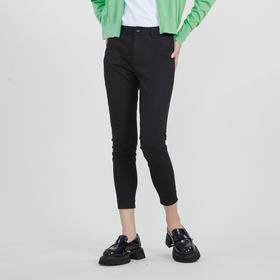 谜底修身9分小脚裤女2023春季新款舒适质棉紧身显瘦裤子231MK0152