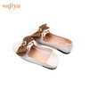 Safiya/索菲娅 莫奈的花园2023春季新款少女蝴蝶结软底羊皮单鞋 SF31112116 商品缩略图8