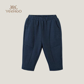 英氏童装长裤2023春季男童女童牛仔蓝裤子宝宝休闲裤YRKCJ1P152A