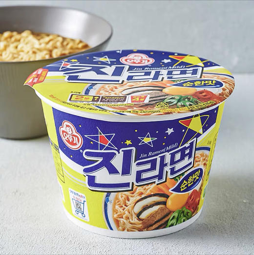 不倒翁辣味金拉面115g桶面 韩式汤面真拉面速食泡面韩国进口方便面 商品图1