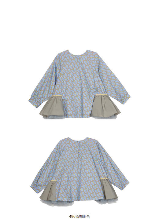 JNBY  23年春款  细沙拼接设计长袖衬衣  1N1212830 商品图9