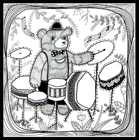 《森林中的音乐会》线描【自动发货：下单后，点击手机短信中收到的链接，即可获取文件下载的链接；如有任何问题，可添加客服微信hm33268获得帮助】