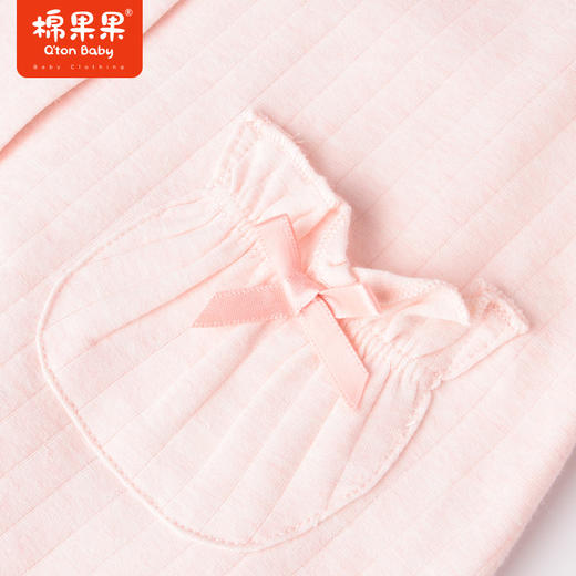 棉果果商场同款春季新品女童甜美柔软亲肤大翻领66-80码对开连体衣哈衣M122722223058 商品图3