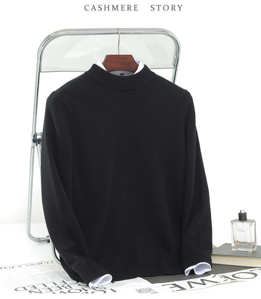 逸红颜 #明月优选 🔥亏本男士羊绒🔥「行走的电热毯」100山羊绒加厚男士羊毛衫,  超级保暖,不惧降温冷空气 商品图10