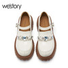 westory2023年春季新款甜辣jk英伦学院风真皮时髦高级厚底乐福鞋55411 商品缩略图2