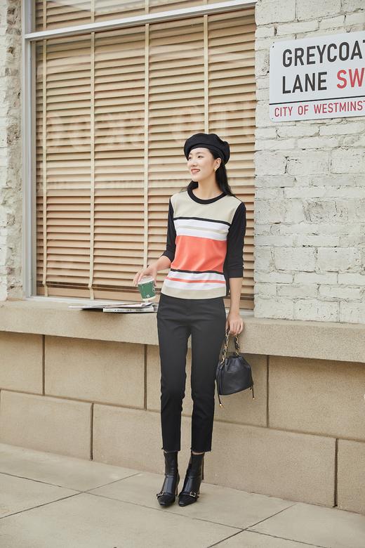 奇威 【凉感 黑科技】凉爽冰氧吧牛仔裤 【健康 护肤】抗菌 消臭脚口须边休闲裤0DB02029 商品图9